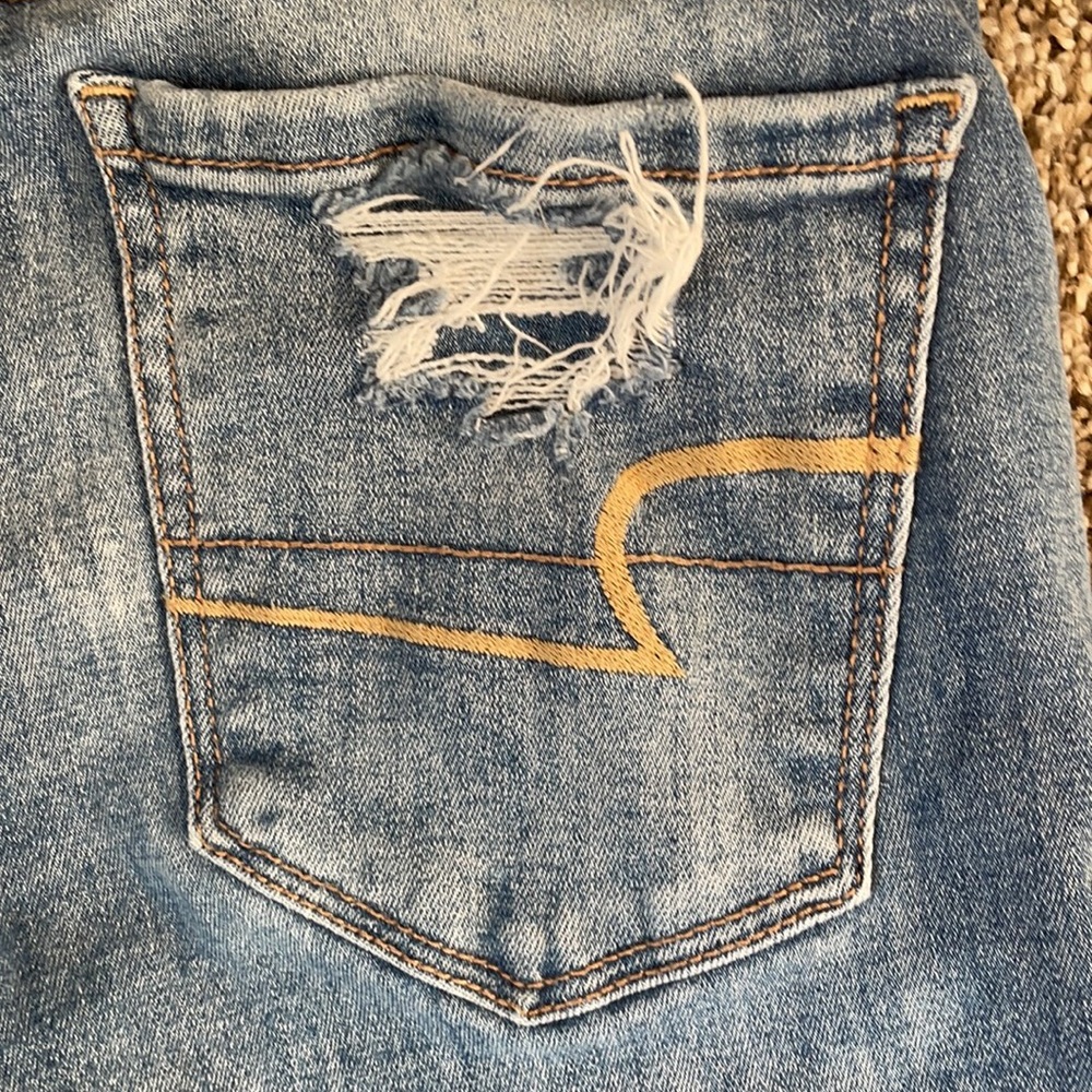 American Eagle Patched Jeans Size 0 - Picture 11 of 11
